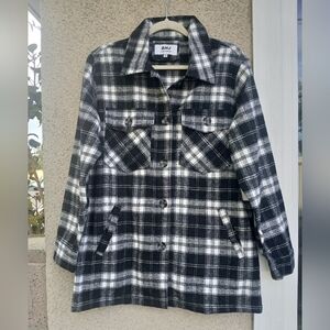 Black and White Plaid Jacket